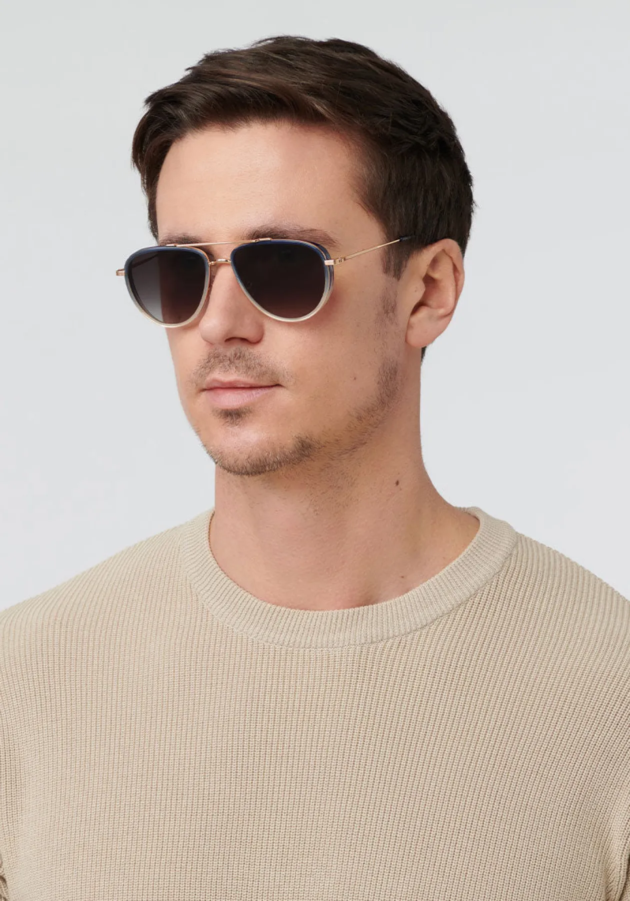 Coleman | 18K + Matte Indigo Fade + Gravity|KREWE Cheap