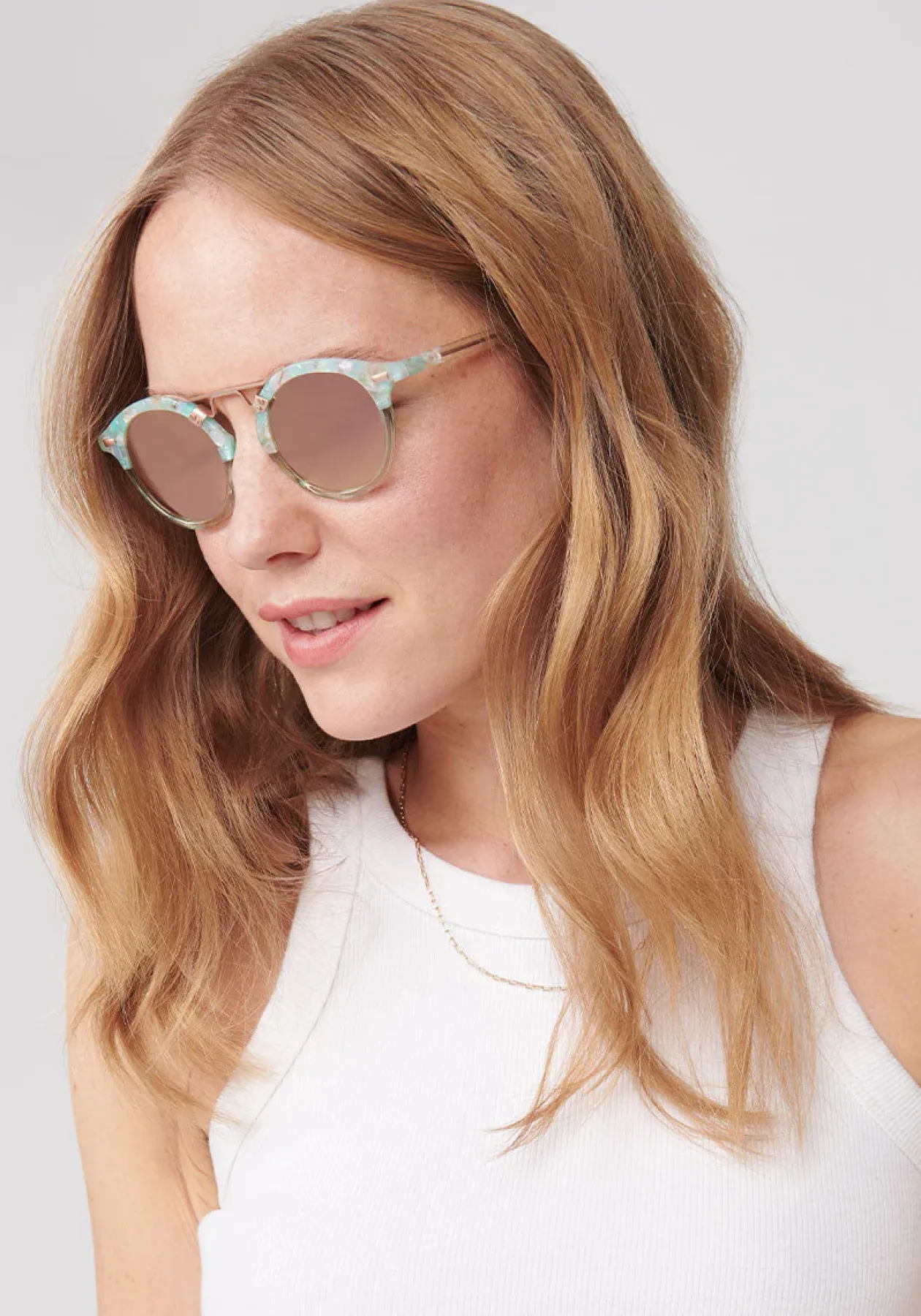 St. Louis Mirrored | Seaglass To Marine Rose Gold|KREWE Discount